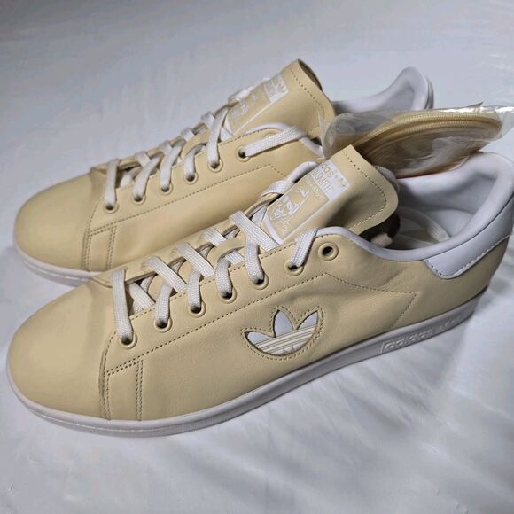 adidas Other - Adidas Mens Stan Smith BD7438 Light Yellow Lace Up Sneakers Shoes Size 11.5 NEW